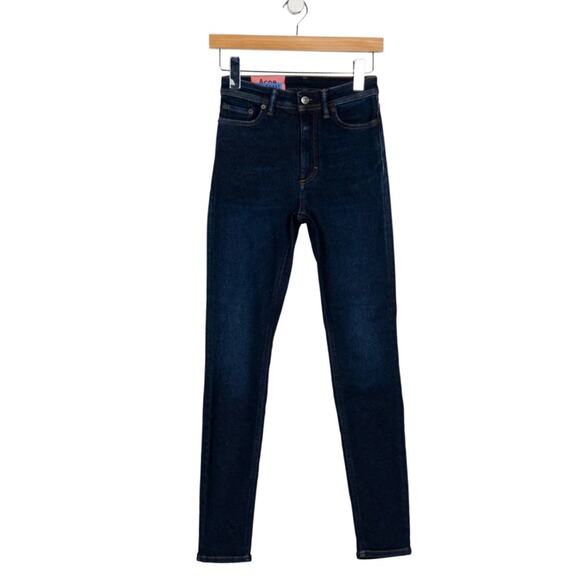 Acne Studios Bla Konst High-Rise Skinny Leg Jeans Size 24W 32L - Picture 2 of 8